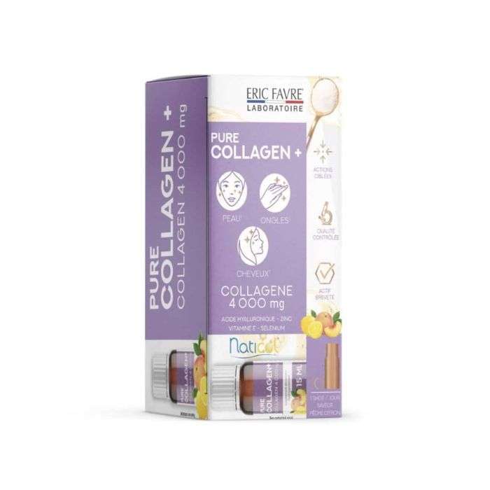 PURE COLLAGEN + 10*15ML PECHE ET CITRON