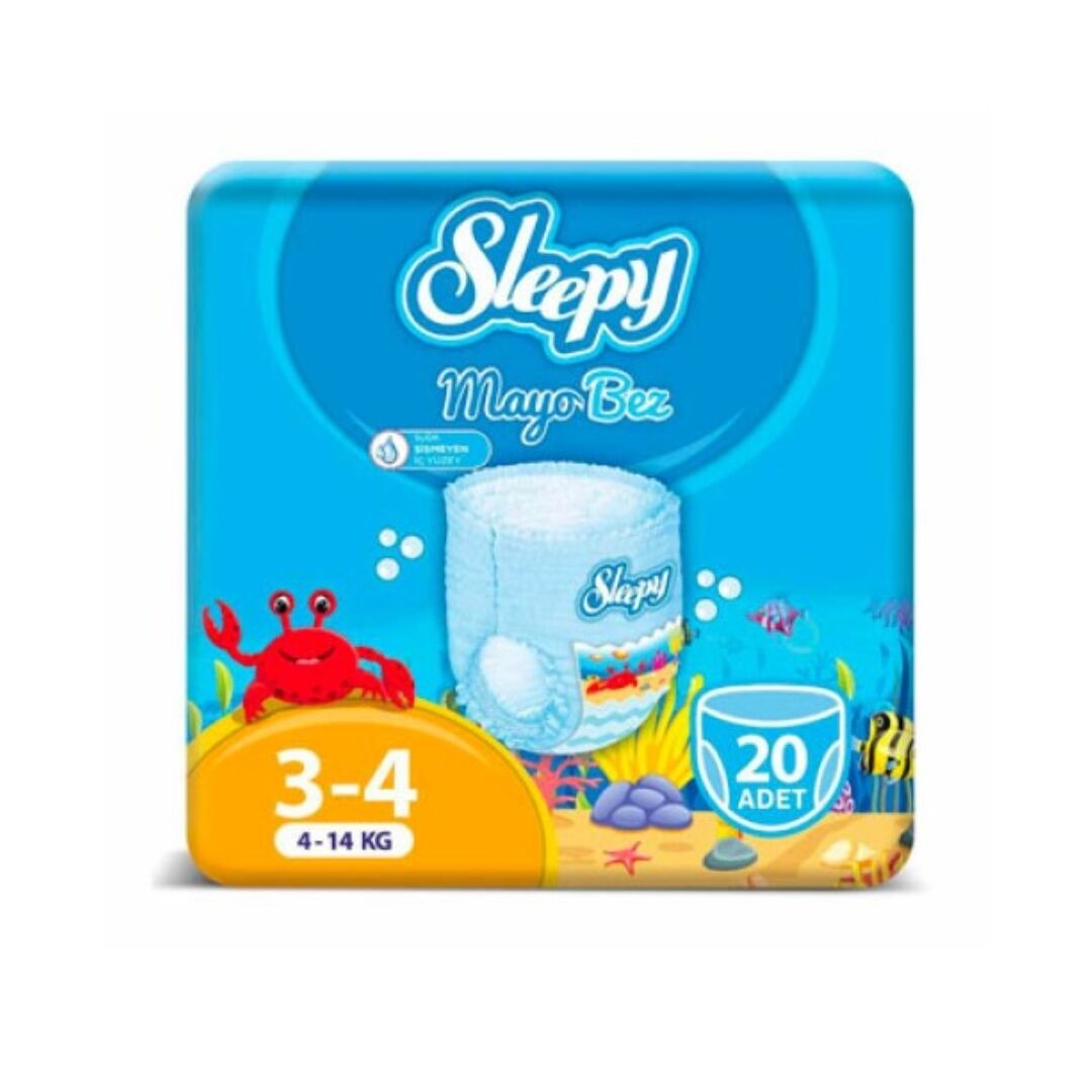 Natural Swimming Couche de Bain, Midi 20 – 4-9KG – T3-T4