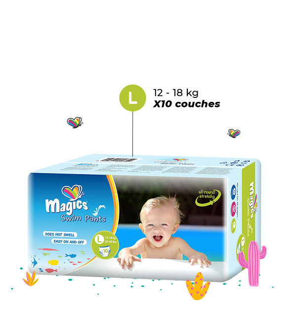 Culottes de bain - Taille M 9-15kg - Sachet de11 Pièces