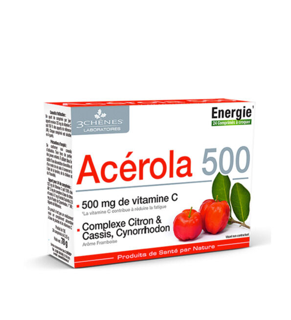 Acerola 500mg Boite de 24 comprimés