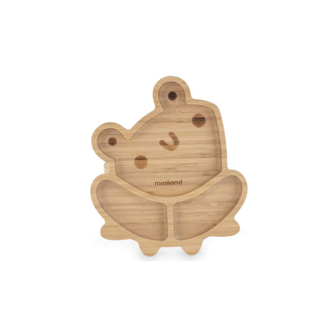 Assiette En bois Grenouille