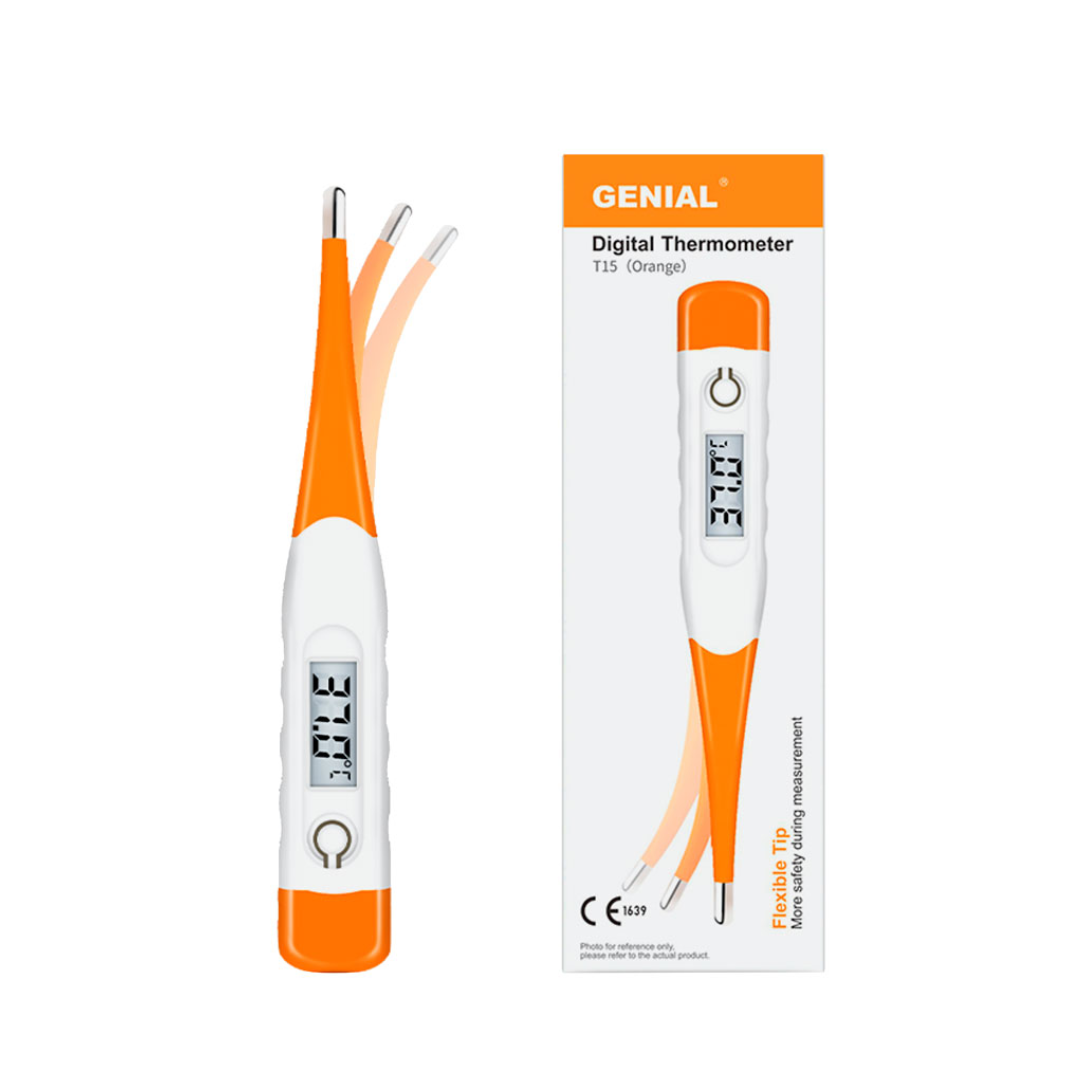 Thermomètre Flexible T15SC orange