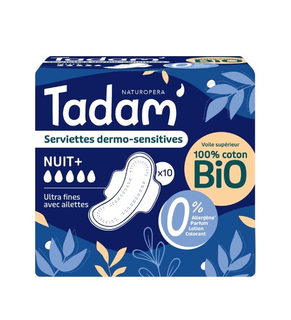 SERVIETTES ULTRA NUIT+ 10 UNITES