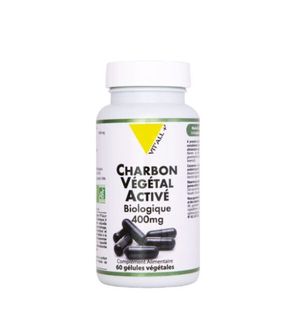 CHARBON VEGETAL 400MG 60 GELULES
