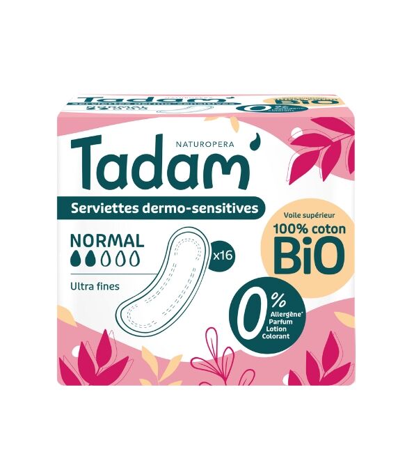 SERVIETTES DERMO-SENSITIVES ULTRA NORMAL X16