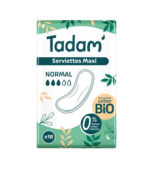 SERVIETTES MATERNITE NORMAL 18 UNITES