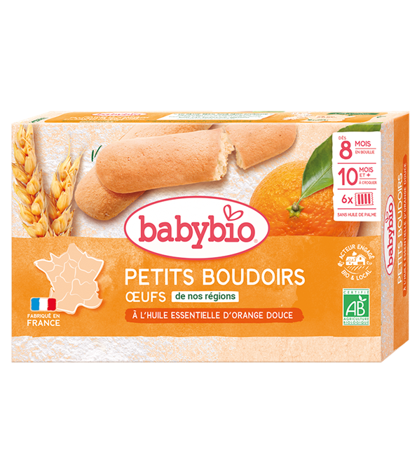 Petits Boudoirs à l'huile Essentielle d'Orange Douce 120G