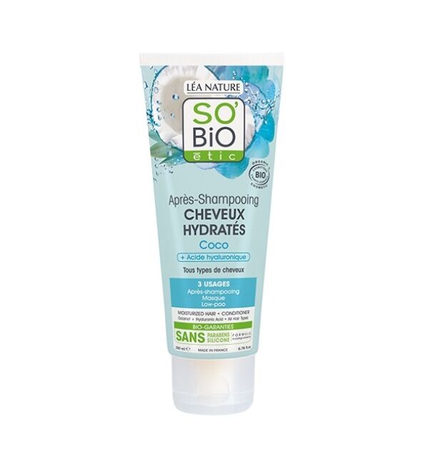 Après-Shampooing Cheveux Hydratés Coco Bio - 200ml