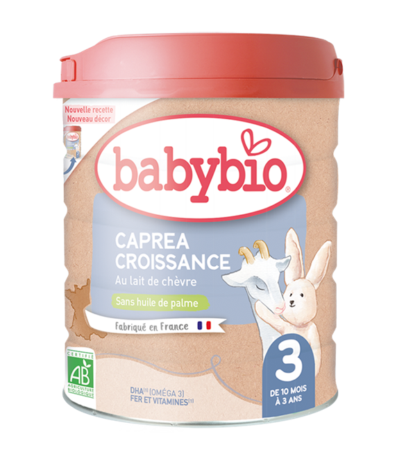 Caprea 3 Croissance au Lait de Chèvre pour les Bébés de 10 Mois A 3 Ans - 800g