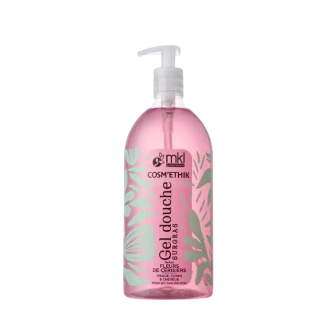 Cosm'Ethik  Gel Douche Fleurs de Cerisiers Bio 1L