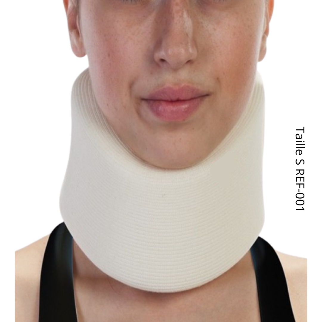 Collier Cervical Mousse Blanc Taille Small