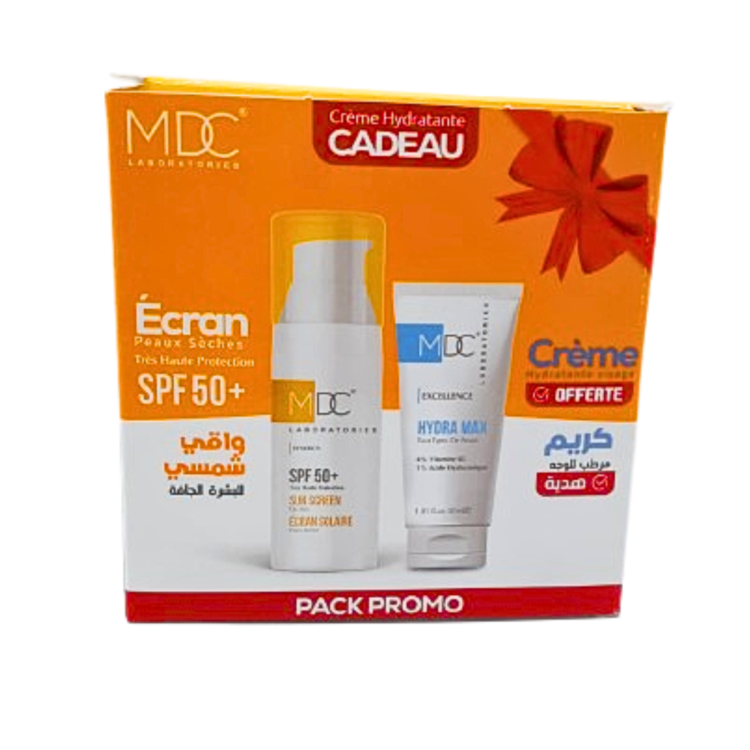 Synergy Ecran Solaire Peaux Seche Spf50+ 50ml+Hydra Max Creme Pack