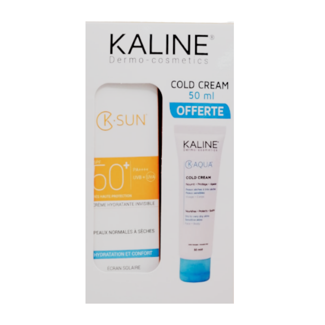 K.sun Écran Invisible Peaux Normales A Sèches +k.aqua Cold Crème Pack