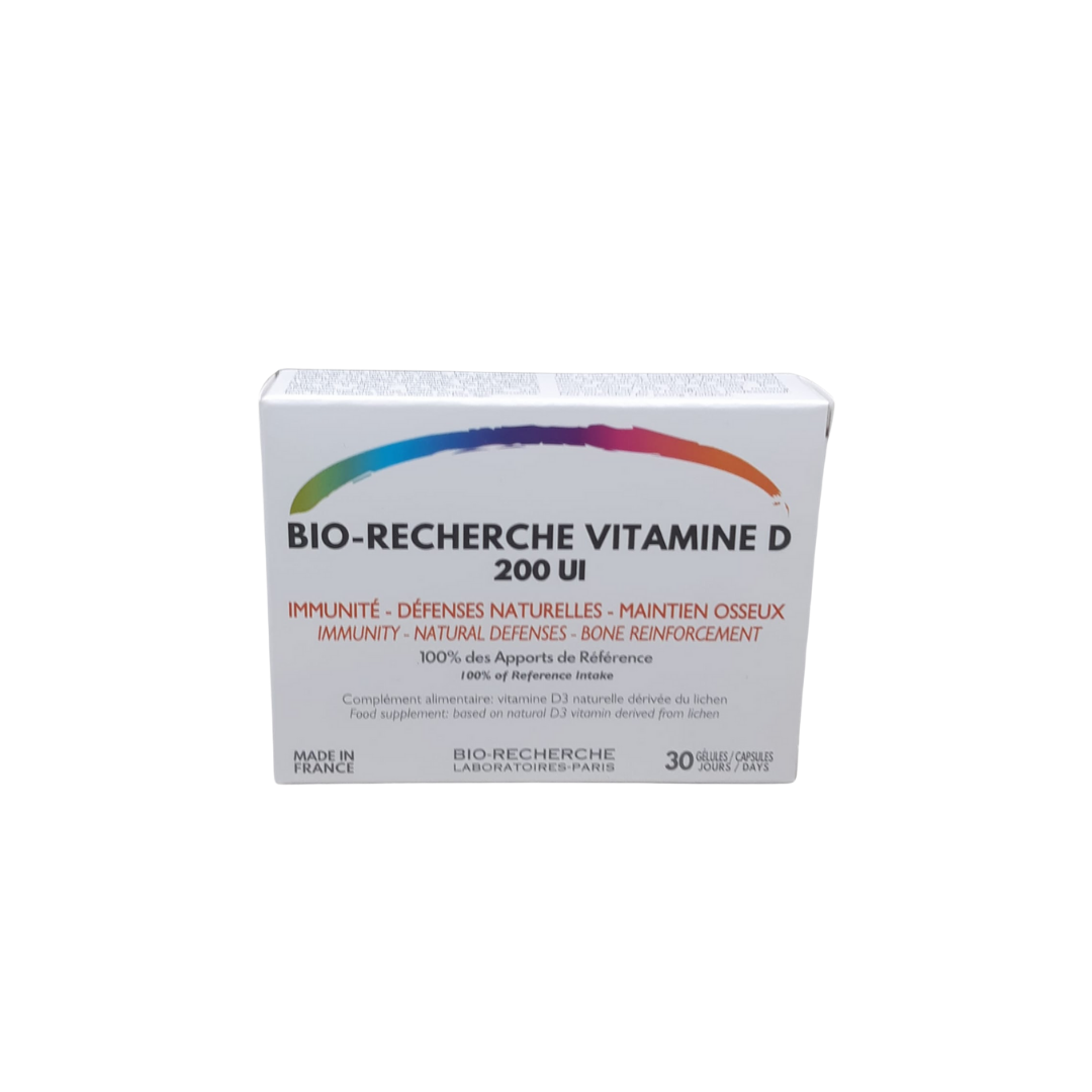 Vitamine D 200ui 30 Gélules