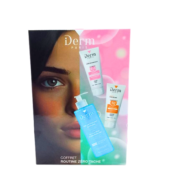 Coffret Routine Zero Tache  Gel surgras + Crème dépigmentant + Ecran