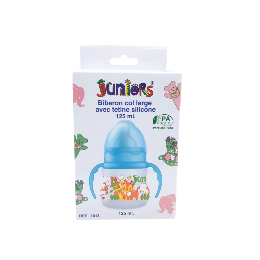 Biberons Col Large avec Poignet 125ml