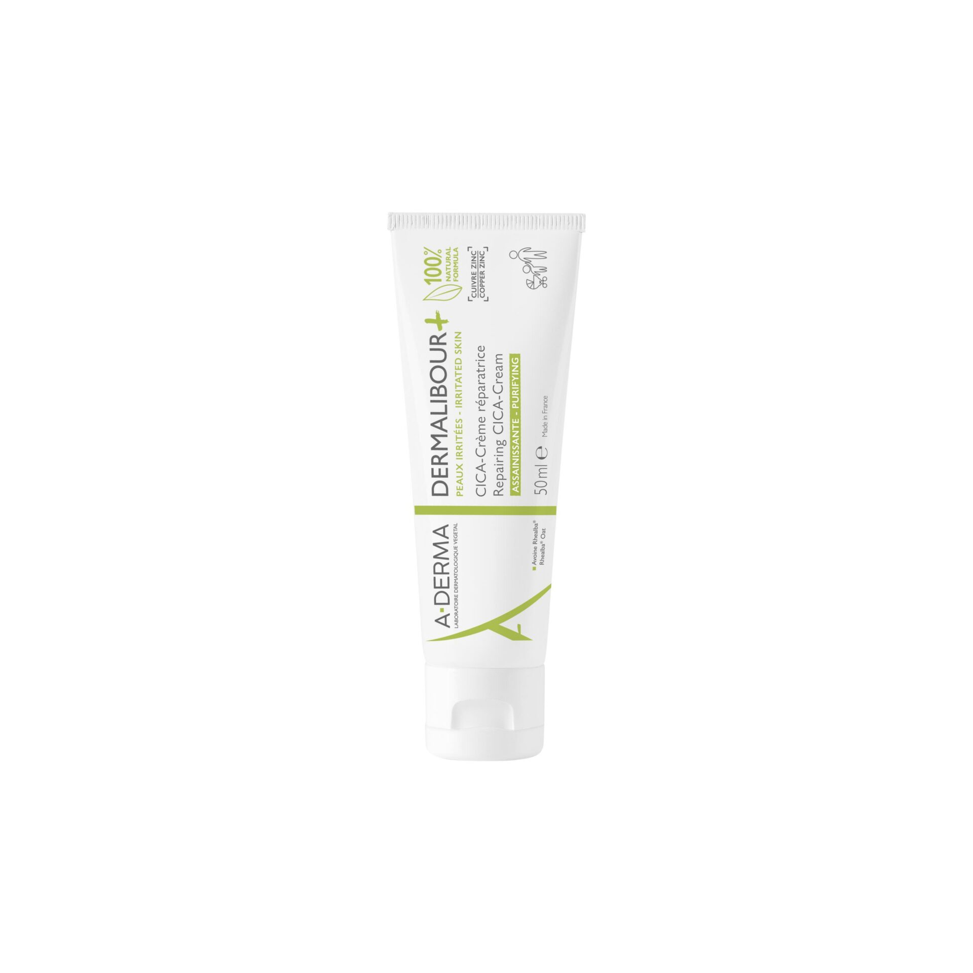 Dermalibour+ Cica-Crème Réparatrice Assainissante 50 ml
