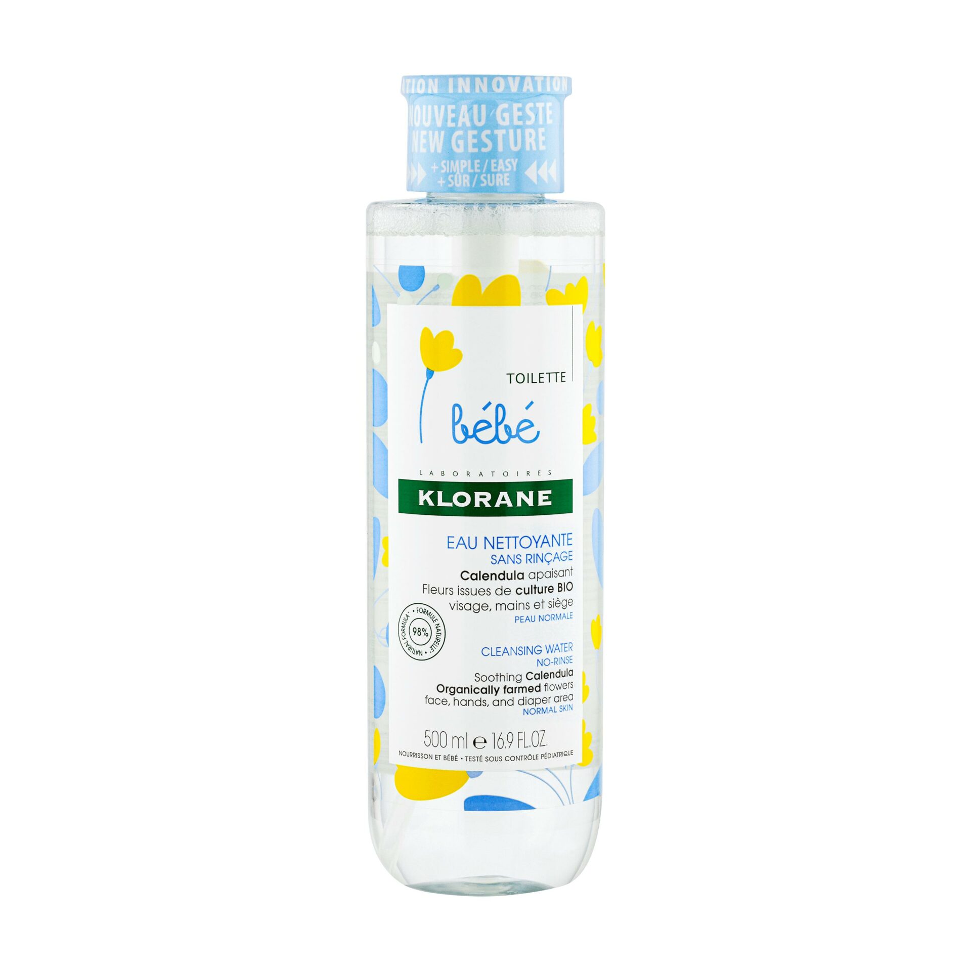 Eau Nettoyante Sans Rinçage Au Calendula Apaisant - Bébé - Peau Normale