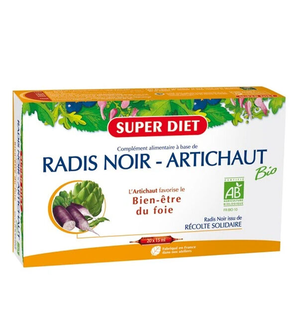Radis Noir - Artichaut Bio - 20 Ampoules x 15 ml