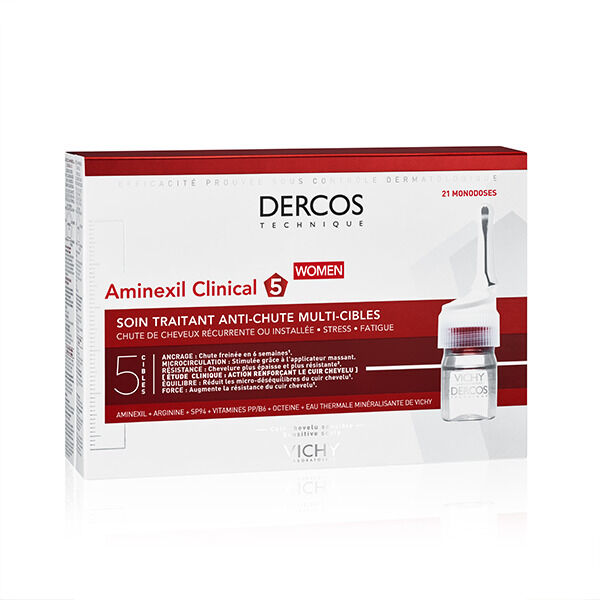 Dercos Aminexil Clinical Cure Anti-chute Femmes 21 Ampoules | 21 X 6ml