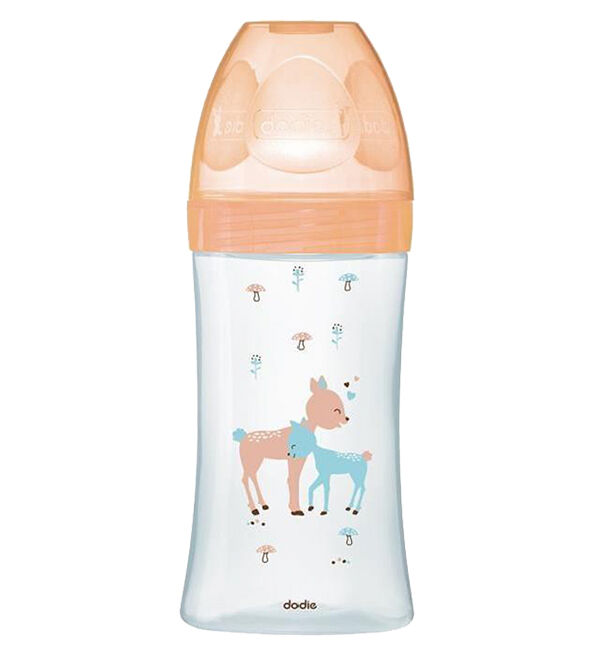 Biberon verre Sensation+ (0-6 M) 3 vitesses débit 2 - Beige biche - 270 ml