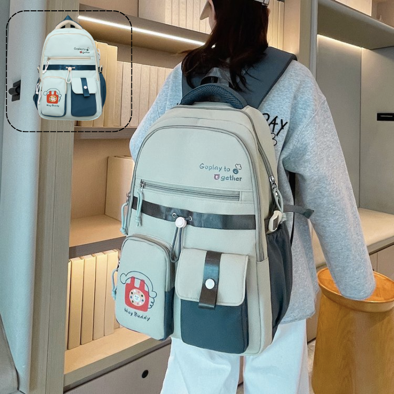 Sac à dos pratique pour école, pc portable et accessoires de voyage polyvalent