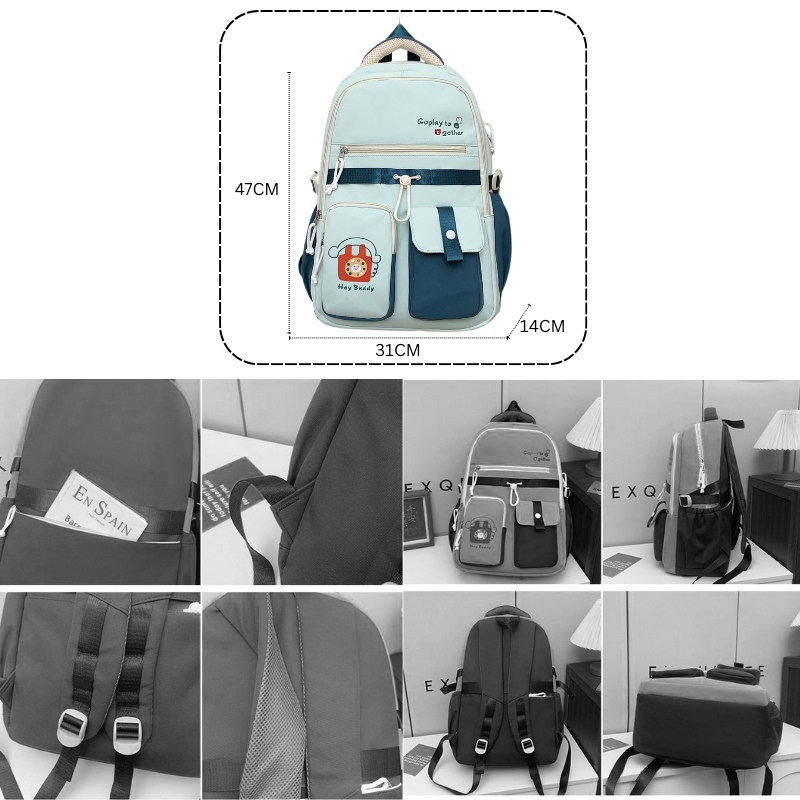 Sac à dos pratique pour école, Pc portable et accessoires de voyage polyvalent thumbnail 3