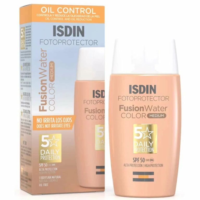 Fusion Water Color Spf 50 – Crème Solaire Teintée Teinte Medium | Fini Mat & Anti-brillance
