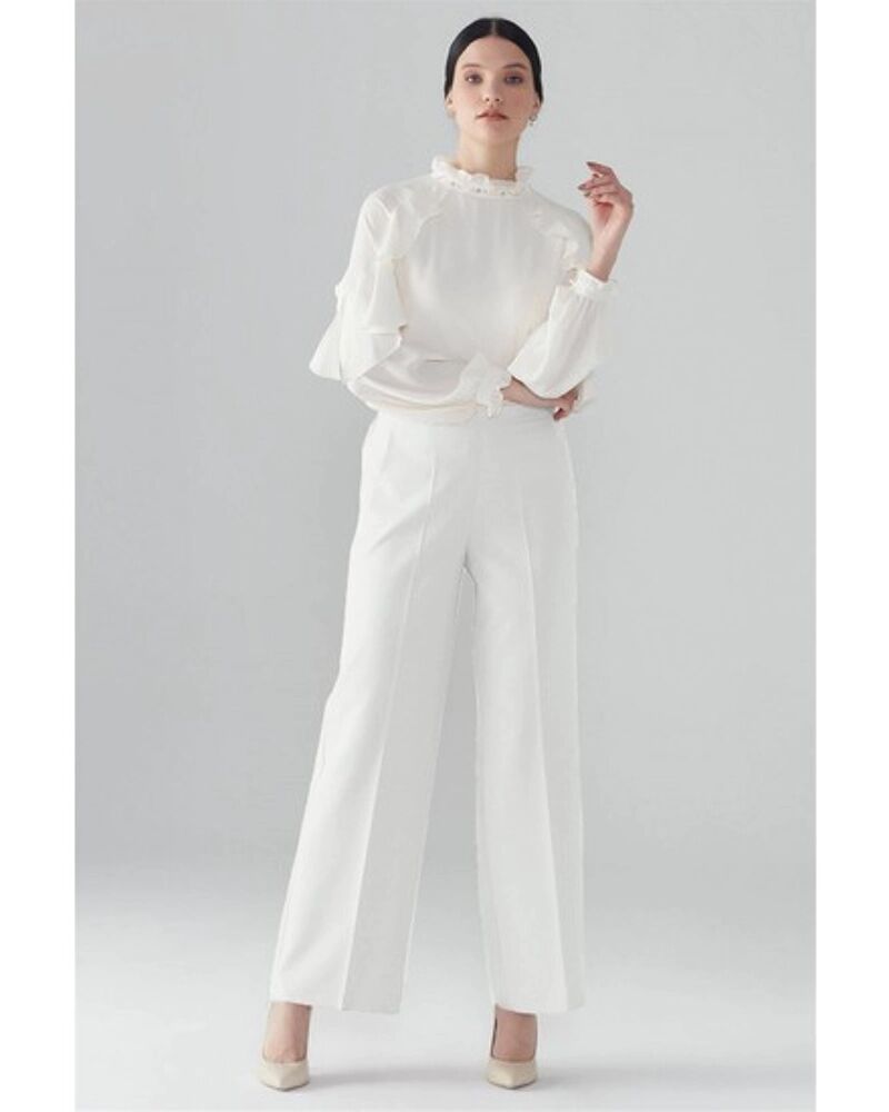 Pantalon large élastique