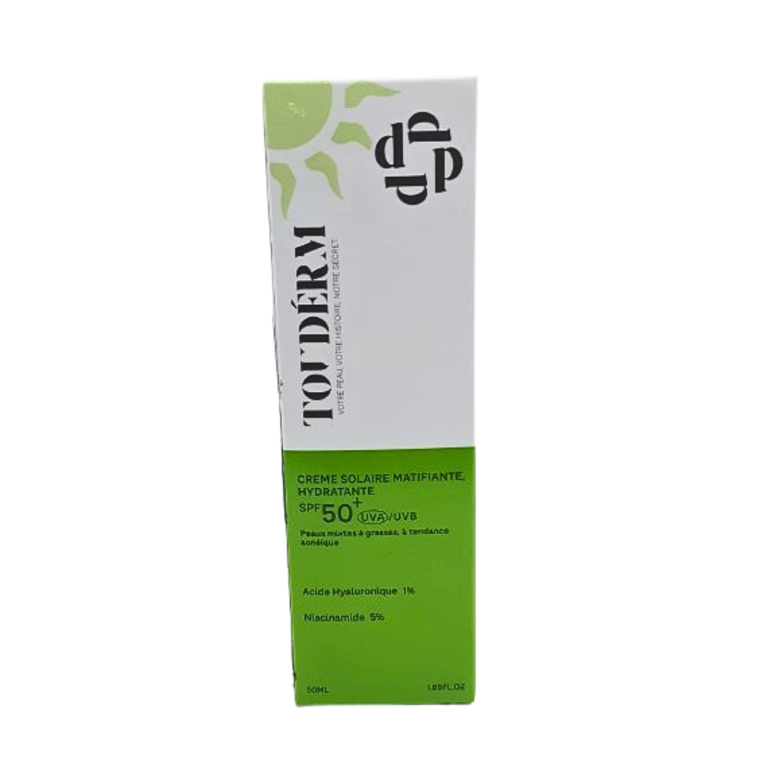 Crème Solaire Matifiante Hydratante spf50+ Peaux Mixtes A Grasses 50ml