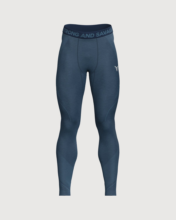 Progress Seamless Leggings Homme Marine Chiné