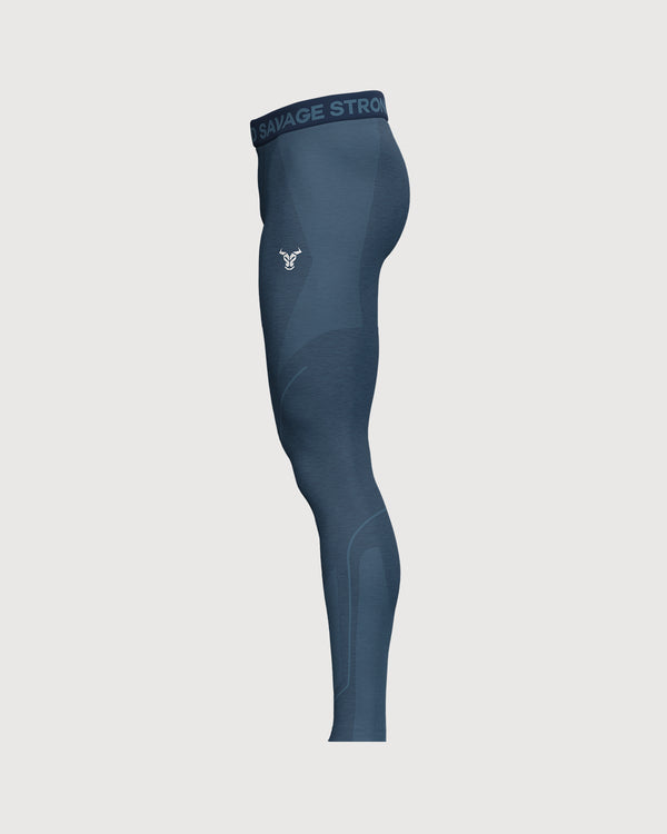 Progress Seamless Leggings Homme Marine Chiné thumbnail 3