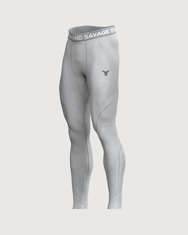 Progress Seamless Leggings  Homme Gris Chiné