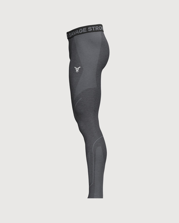 Progress Seamless Leggings Homme Noir Chiné thumbnail 3
