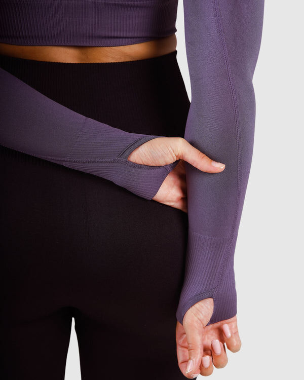 Essential Seamless Haut Court Femme  Gris Fumé thumbnail 3