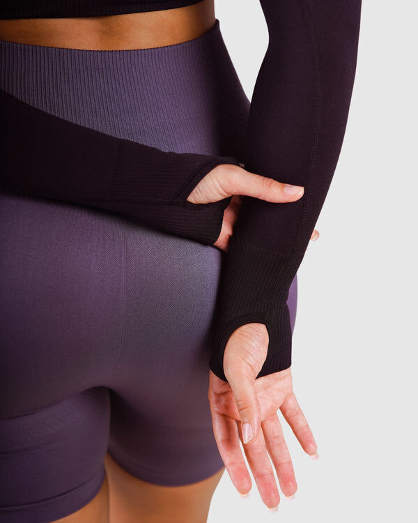 Essential Seamless Haut Court Femme Noir thumbnail 3