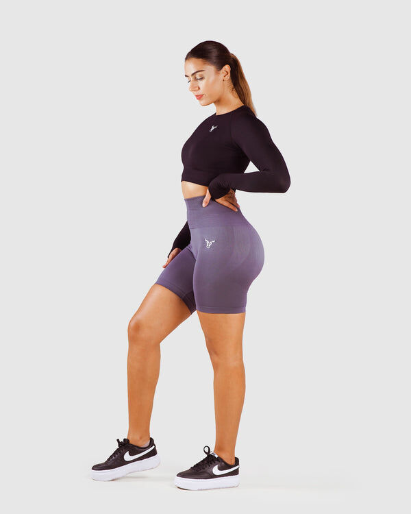 Essential Seamless Haut Court Femme Noir thumbnail 4