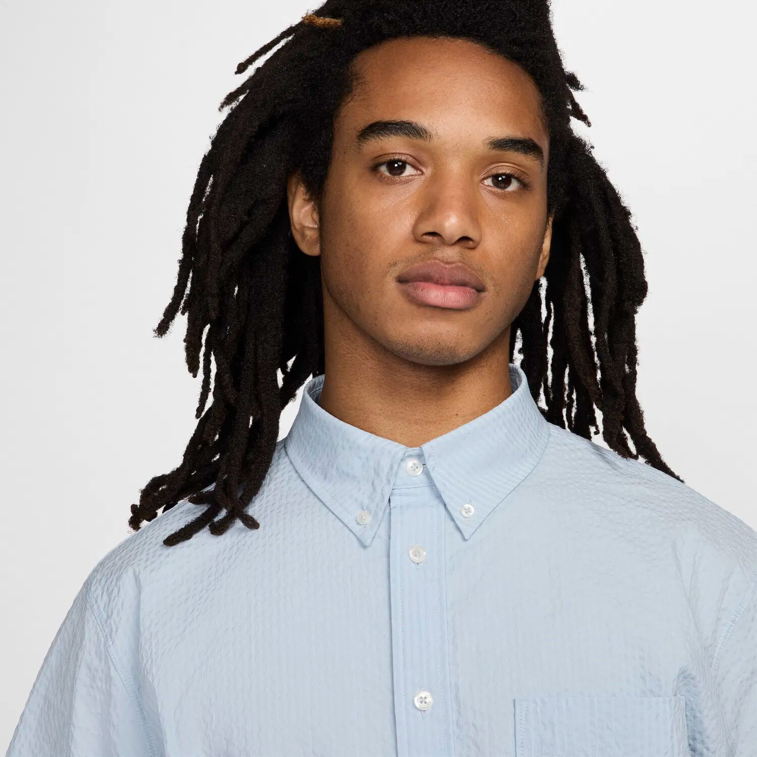 M Nl Ss Seersukr Btn Dwn Shirt