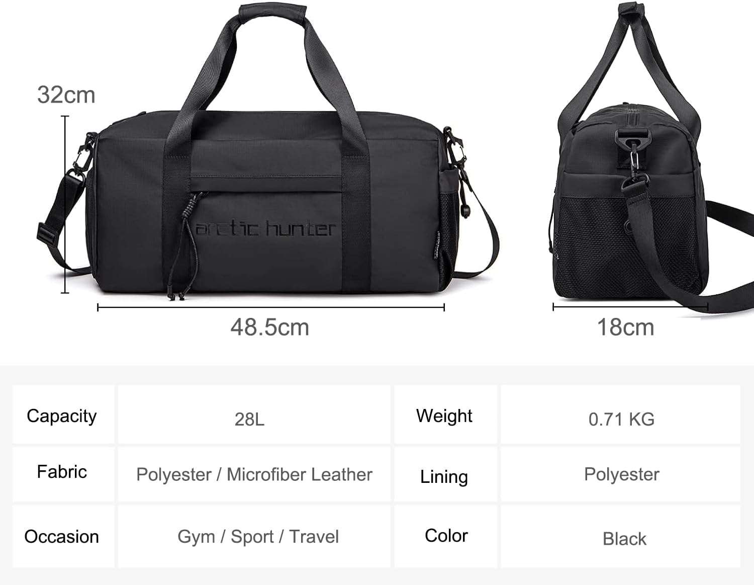 Sac Sport, Gym, Fitness, Imperméable Sac À Dos Pratique Polyvalent thumbnail 3