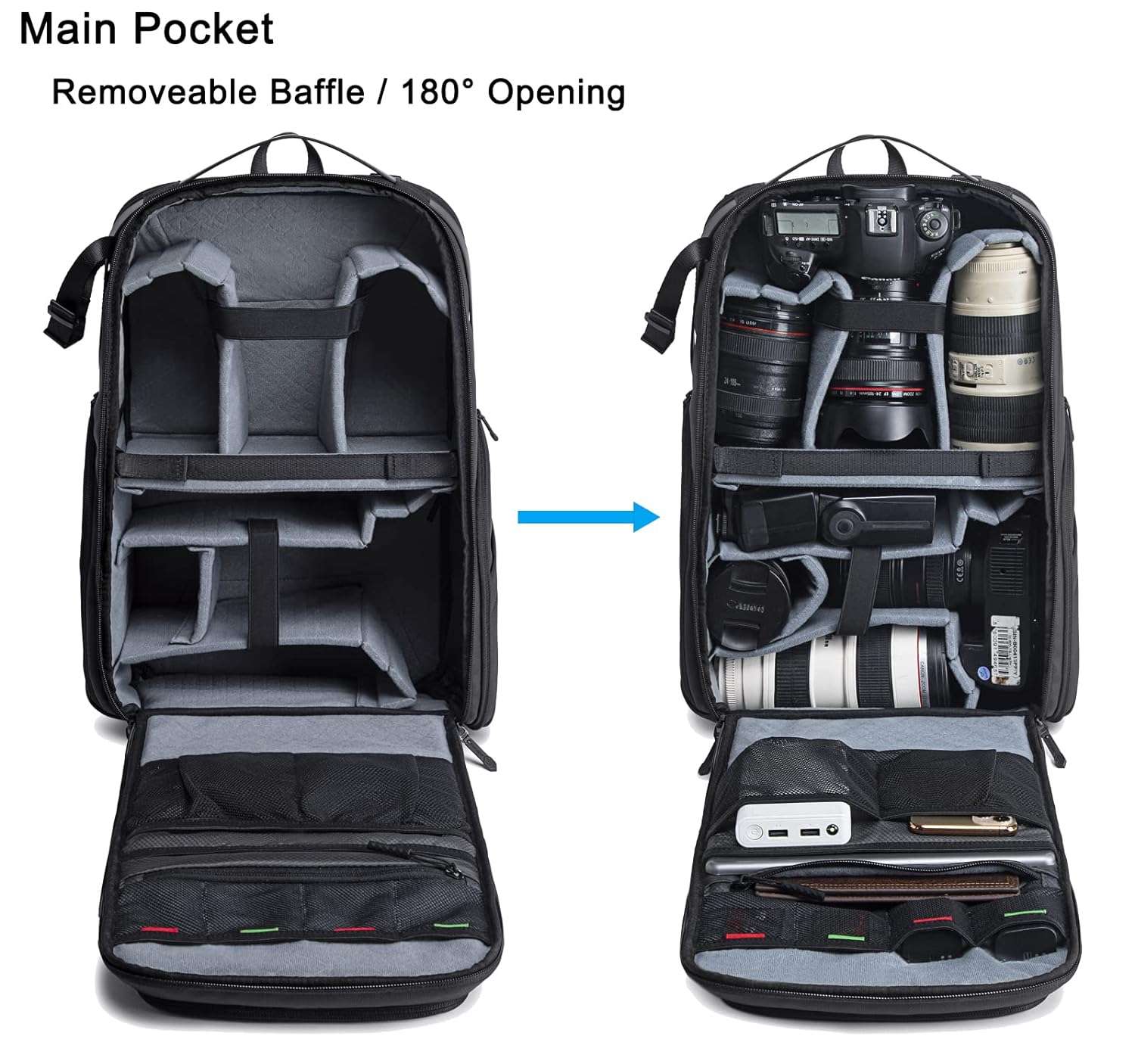 Sac á dos, camera, photgraphy, pc sac à dos pratique polyvalent thumbnail 4