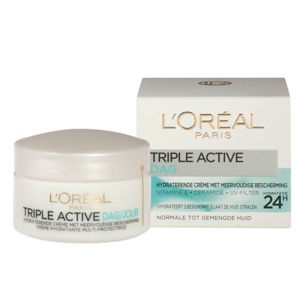 Crème de Jour Hydratante Triple Active Peaux Normales à Mixtes 