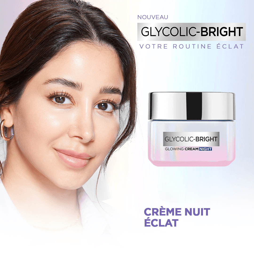Crème Nuit Glycolic-Bright Soint éclat à base dacide glycolique pour une peau lisse, éclatante et uniforme - 50 ml - LOréal Paris thumbnail 4