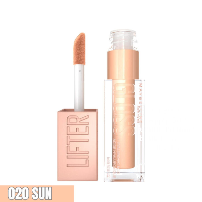 Gloss à Lèvres Hydratant & Brillance Instantanée - Enrichi en Acide Hyaluronique - Lifter Gloss - Teinte : 020 SUN