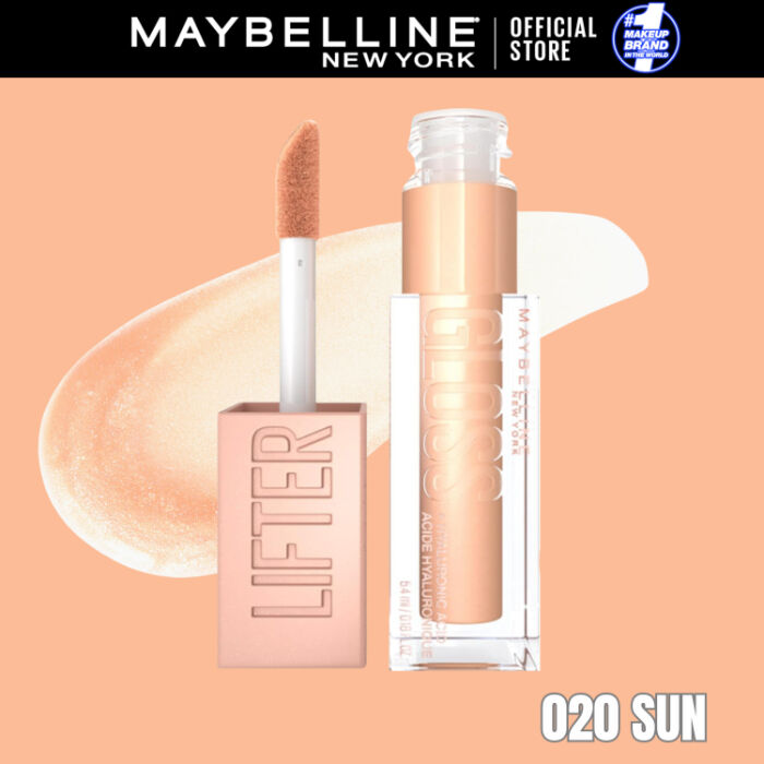 Gloss à Lèvres Hydratant & Brillance Instantanée - Enrichi en Acide Hyaluronique - Lifter Gloss - Teinte : 020 SUN