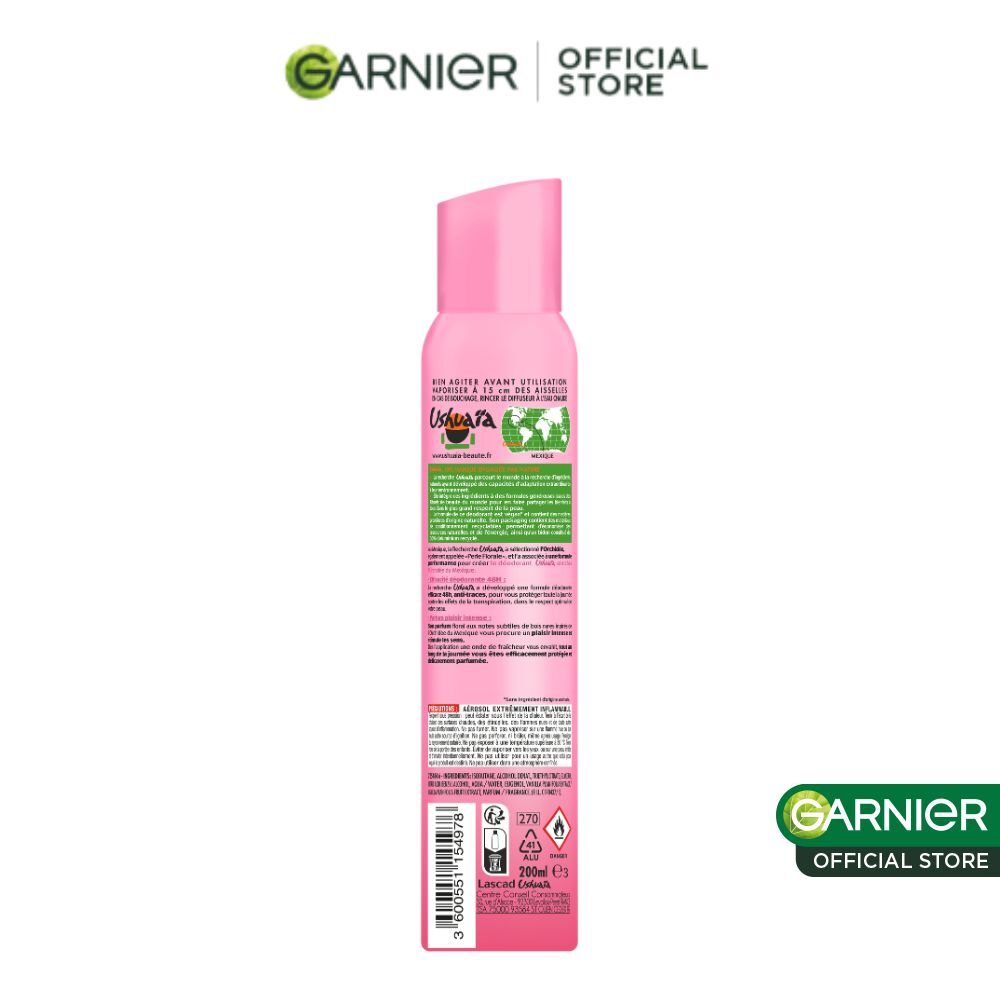 Déodorant Femme Atomiseur à L'Extrait D'Orchidée Exaltante Du Mexique - 200 ml