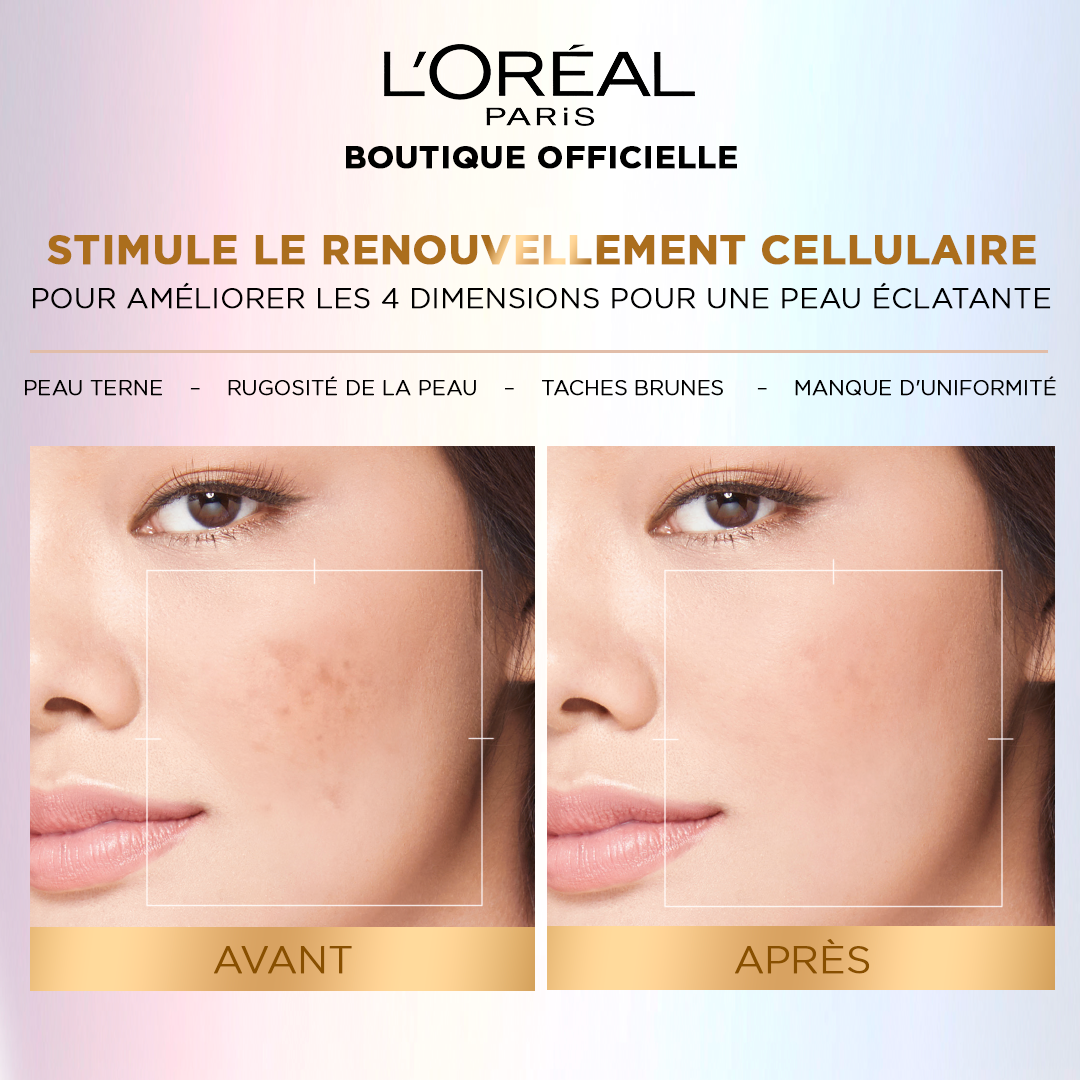 Sérum Visage Glycolic-Bright 1% dAcide Glycolique pour une peau éclatante et uniforme - 30 ml - LOréal Paris thumbnail 3