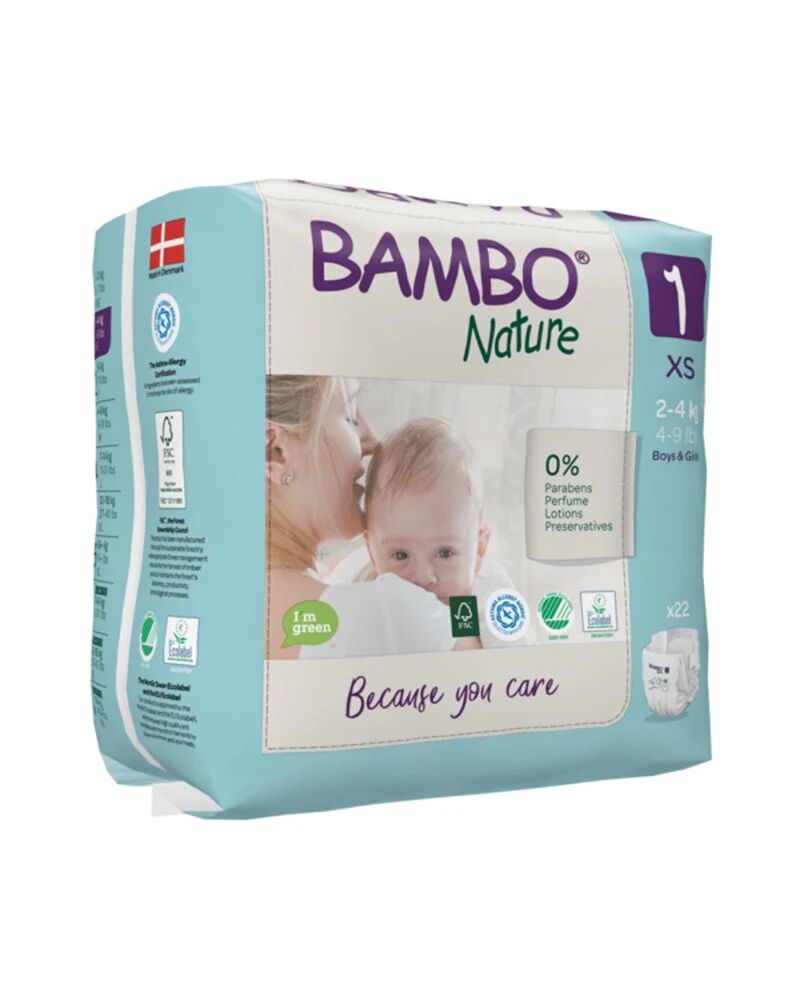 Couche bambo nature 2-4 kg taille 1