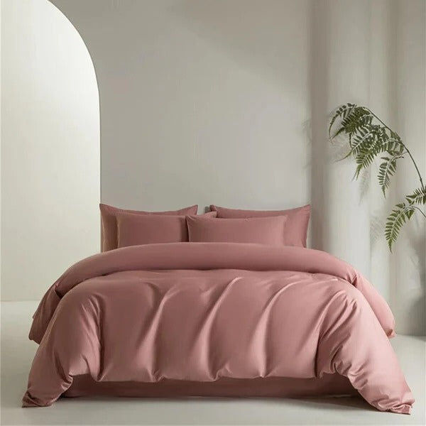 Housse de Couette + 2 Taies Doreiller Percale 100% Coton