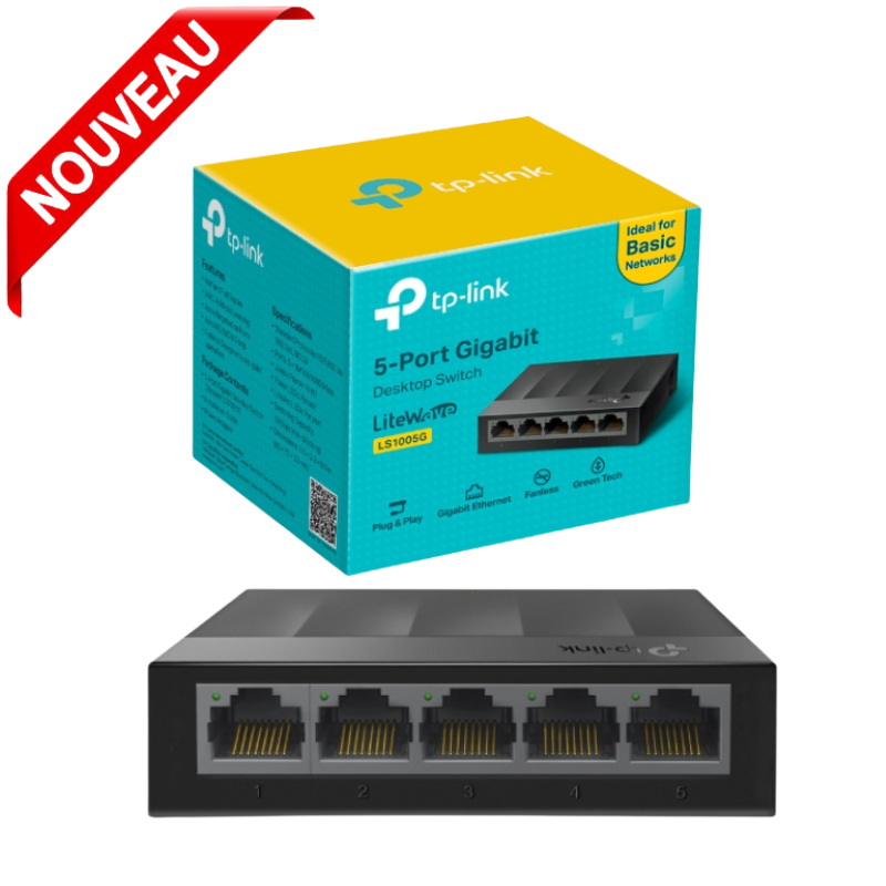 Switch Gigabit 5-port 10/100/1000 Mbps Ethernet Network Hub