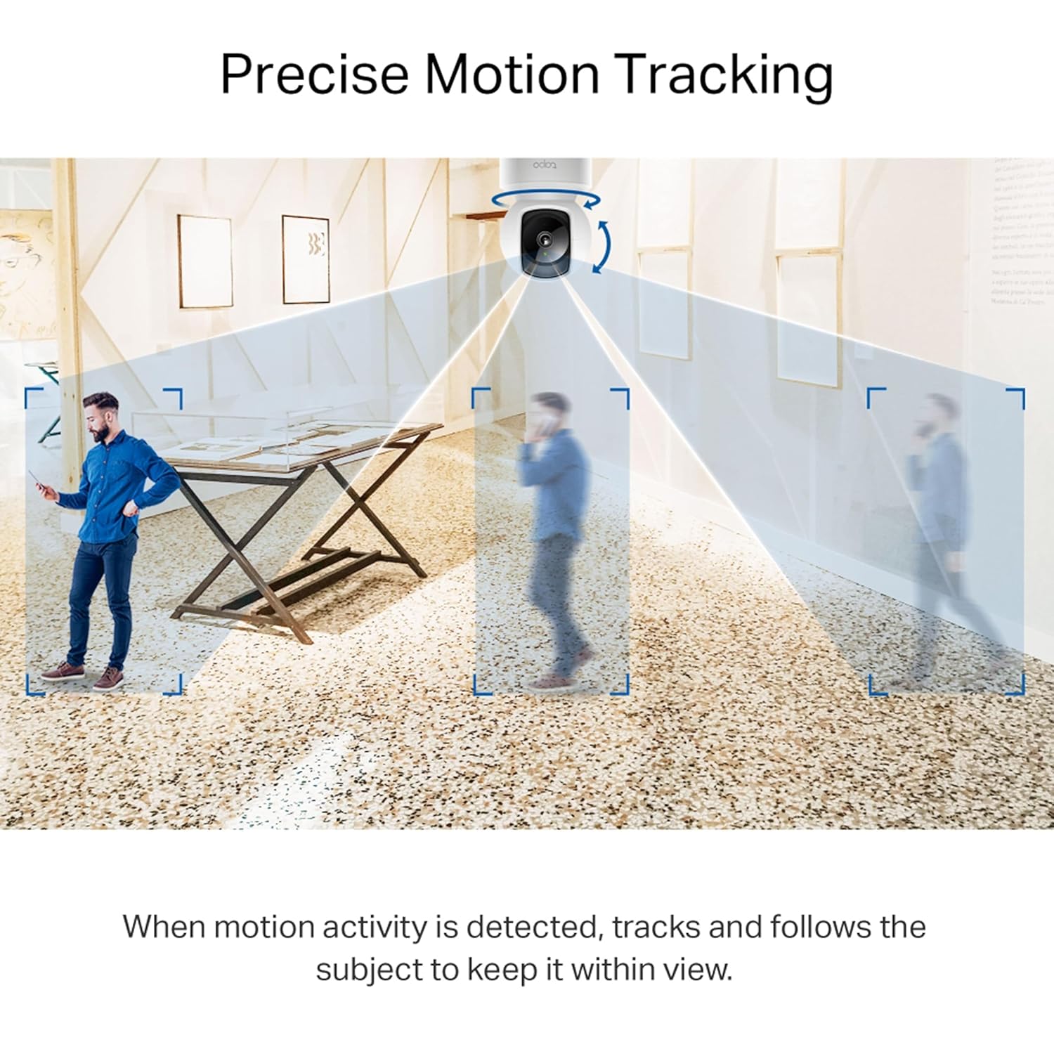 Caméra de Sécurité C212 – Wi-fi Haute Définition 2k (3mp) Panoramique 360° / Inclinable avec Vision Nocturne et Audio Bidirectionnel thumbnail 4